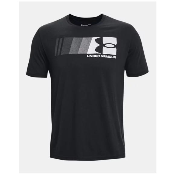 Under Armour Men's UA Fast Left Chest Short Sleeve T-Shirt Tee L Black Cotton - Picture 2 of 8